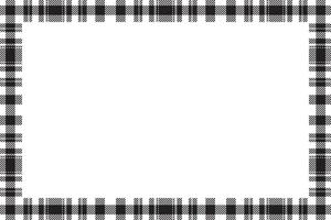Vintage frame . Scottish border pattern retro style. Tartan plaid ornament. vector