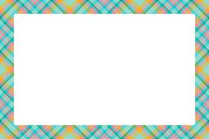 Vintage frame . Scottish border pattern retro style. Tartan plaid ornament. vector