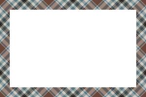 Vintage frame . Scottish border pattern retro style. Tartan plaid ornament. vector