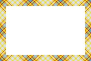 Vintage frame . Scottish border pattern retro style. Tartan plaid ornament. vector