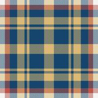 Plaid check pattern. Seamless fabric texture. Tartan textile print. vector
