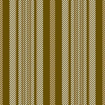 Outfit background texture lines, sixties seamless textile. Bed fabric stripe pattern vertical in yellow and linen colors. vector