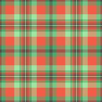Setting texture seamless plaid, screen check pattern background. Britain tartan fabric textile in red and green colors. vector