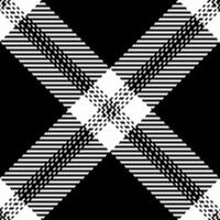 Deluxe texture seamless , sofa pattern background fabric. White textile plaid tartan check in black and white colors. vector