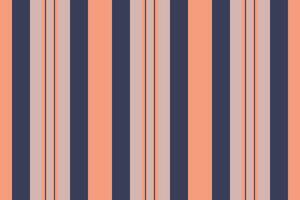 Stationary pattern vertical, pure background seamless textile. 1970s lines fabric stripe texture in orange and blue colors. vector
