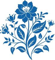 flower outline set silhouette images vector