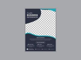 Modern and creative business cover and back page flyer design template layout for print. Corporate business marketing brochure flyer design a4 template, editable template design vector