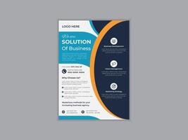 Modern and creative Corporate business cover and back page a4 flyer design template layout for print. Business marketing brochure flyer design a4 template, editable template design vector