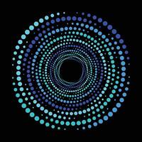 Flat design spiral circle background premium illustration vector