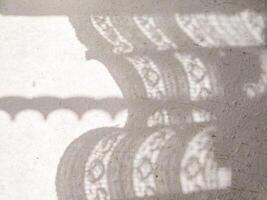 abstract background of white concrete texture with shadow photo