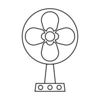 fan icon on white background vector