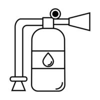 fire extinguisher icon on white background vector