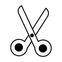 scissors icon on white background vector