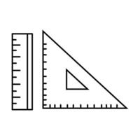 ruler icon on white background vector