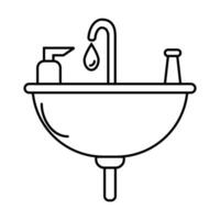 basin icon on white background vector
