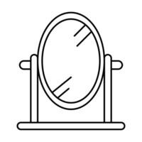 mirror icon on white background vector
