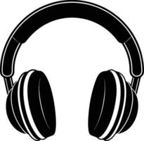 Headphone Silhouette eps 10 vector