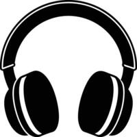 Headphone Silhouette eps 10 vector