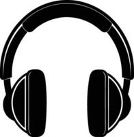 Headphone Silhouette eps 10 vector