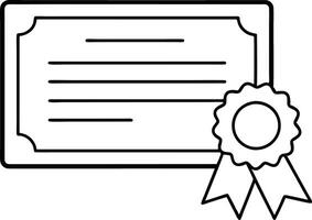 Diploma line icon set. academic qualification certificate line icon. licence document sign for Ui designs. vector