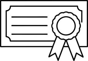 Diploma line icon set. academic qualification certificate line icon. licence document sign for Ui designs. vector