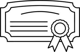 Diploma line icon set. academic qualification certificate line icon. licence document sign for Ui designs. vector