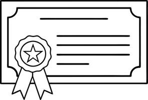Diploma line icon set. academic qualification certificate line icon. licence document sign for Ui designs. vector