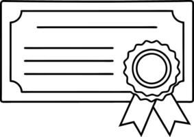 Diploma line icon set. academic qualification certificate line icon. licence document sign for Ui designs. vector