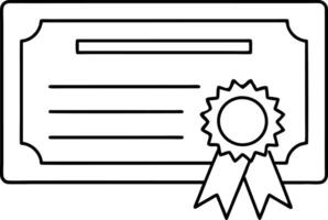 Diploma line icon set. academic qualification certificate line icon. licence document sign for Ui designs. vector