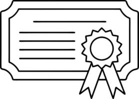 Diploma line icon set. academic qualification certificate line icon. licence document sign for Ui designs. vector