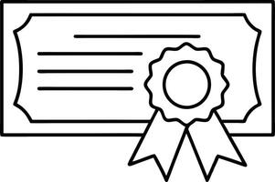 Diploma line icon set. academic qualification certificate line icon. licence document sign for Ui designs. vector