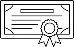 Diploma line icon set. academic qualification certificate line icon. licence document sign for Ui designs. vector