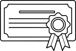 Diploma line icon set. academic qualification certificate line icon. licence document sign for Ui designs. vector