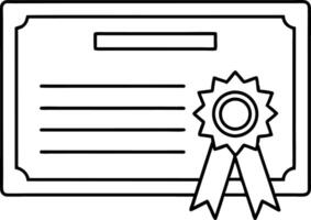 Diploma line icon set. academic qualification certificate line icon. licence document sign for Ui designs. vector