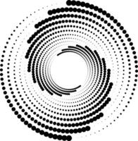 Halftone dot circle pattern isolated on white background illustration vector