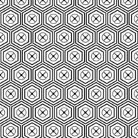 Geometric pattern background black and white illustration vector