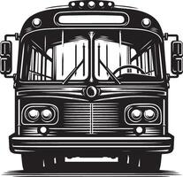 City bus silhouette flat illustration isolated on a white background vector