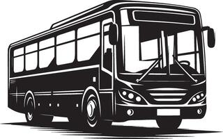 City bus silhouette flat illustration isolated on a white background vector