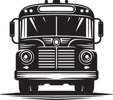 City bus silhouette flat illustration isolated on a white background vector