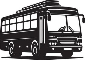 City bus silhouette flat illustration isolated on a white background vector