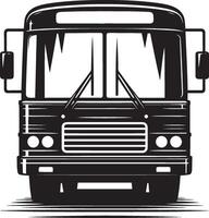 City bus silhouette flat illustration isolated on a white background vector