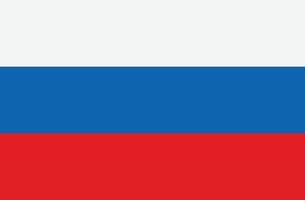 Russia flag isolated on white background . National flag of Russia . illustration vector