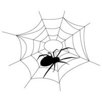 Halloween web with spider background for party. Isolated objects on a transparent background vector