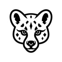 Hyena icon or modern line symbol. line art and icon design with bold outline. Black and white Pixel Perfect minimalistic symbol isolated white background. Silhouette simple thin sign vector