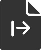 forward black fill icon vector