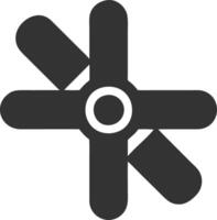 spinner black fill icon vector