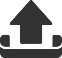 upload, black, fill, icon, vector