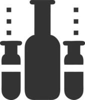 vials, black, fill, icon, vector