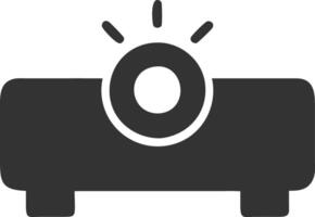 projector black fill icon vector