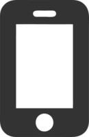mobile black fill icon vector